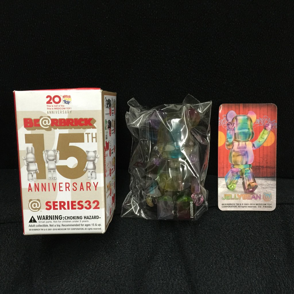 Bearbrick BE@RBRICK Series 32代 100% 庫柏力克熊 JellyBean 彩色果凍 S32