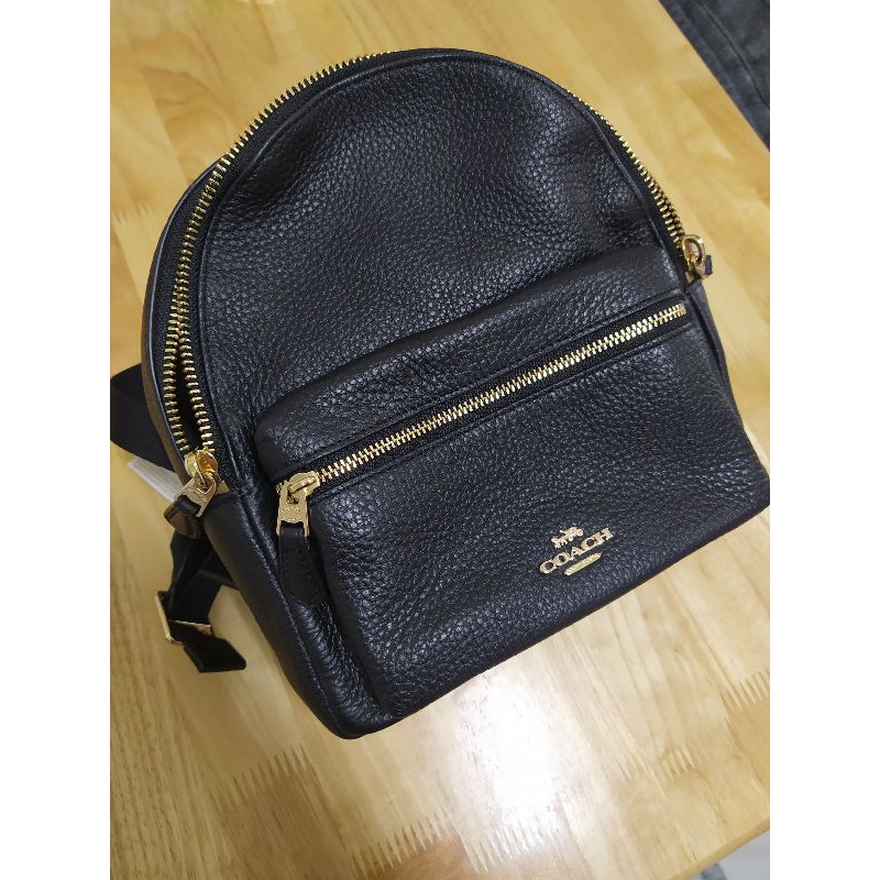 COACH F28995 皮革拉鍊 小型後背包 2018款 正品