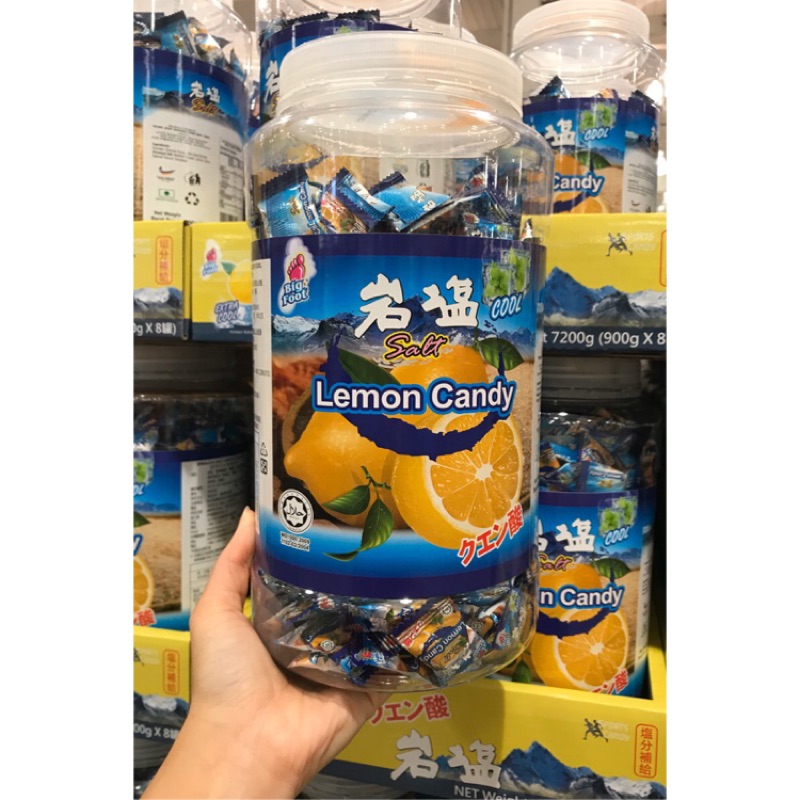 Costco好市多 BIGFOOT🍋薄荷岩鹽檸檬糖 900g  lemon candy 岩塩