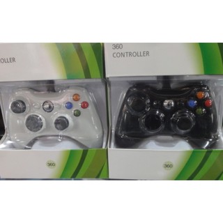 [便宜遊戲館] 現貨超低價!可批發XBOX360 PC兩用USB有線手把控制器原廠晶片IC組裝震動盒裝黑白2色可選