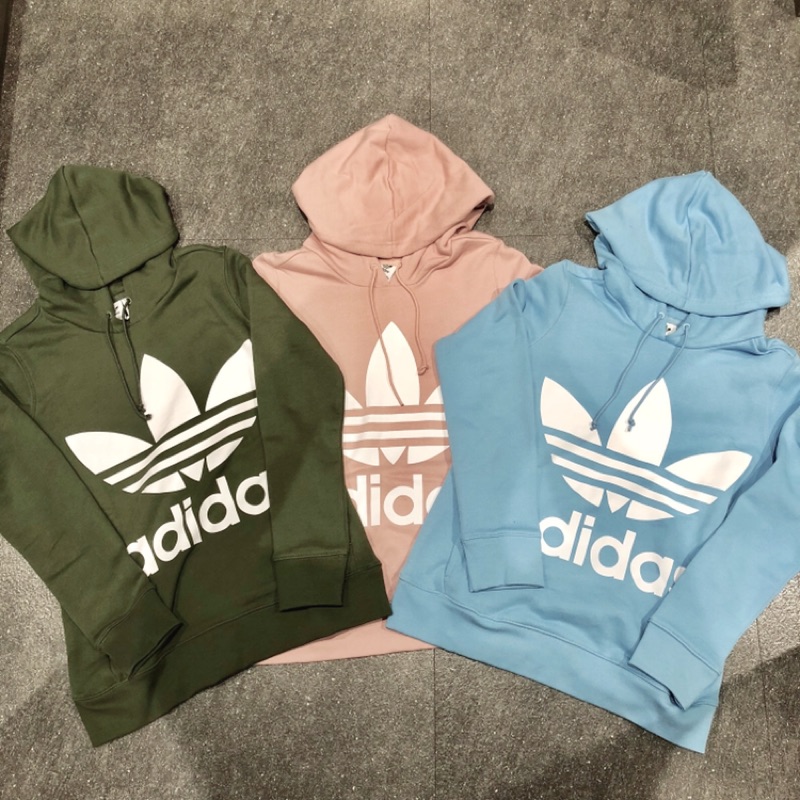 ⚡️LEI LEI⚡️ADIDAS Originals大Logo帽T 墨綠DH3139裸粉DH3134天空藍DH3135
