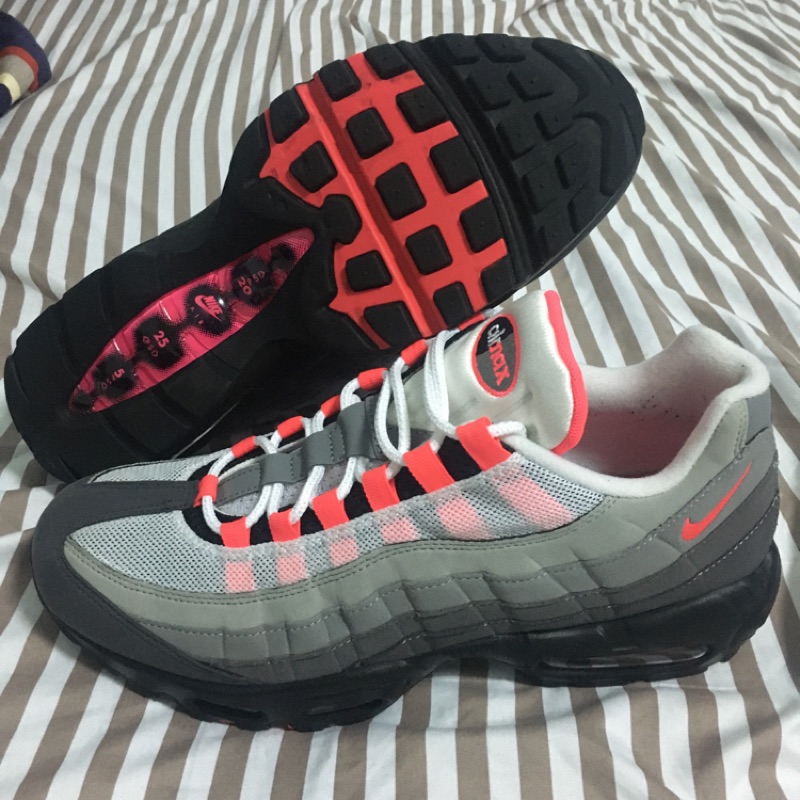 Nike Air Max 95 OG 'Solar Red' 灰紅 AT2865-100