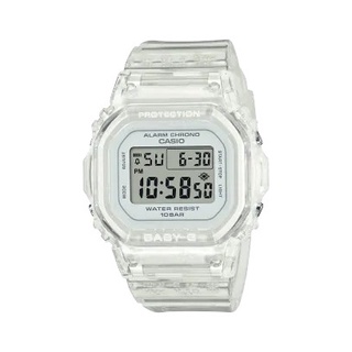 【柏儷鐘錶】CASIO Baby-G 電子錶 方型電子錶 更小更薄更可愛 透明 BGD-565S-7