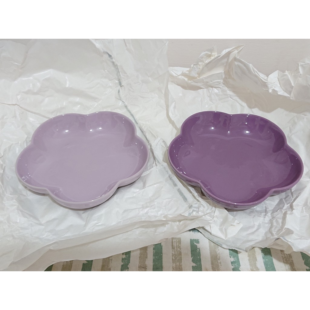 Le Creuset 2015 秋冬限量 紫色 花型盤 花盤