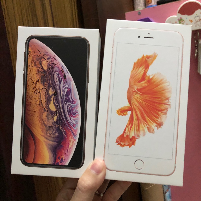 Iphone 空盒子 iphone6s玫瑰金128G iphoneXs金色256G 只有盒子 送禮好物 整人好物