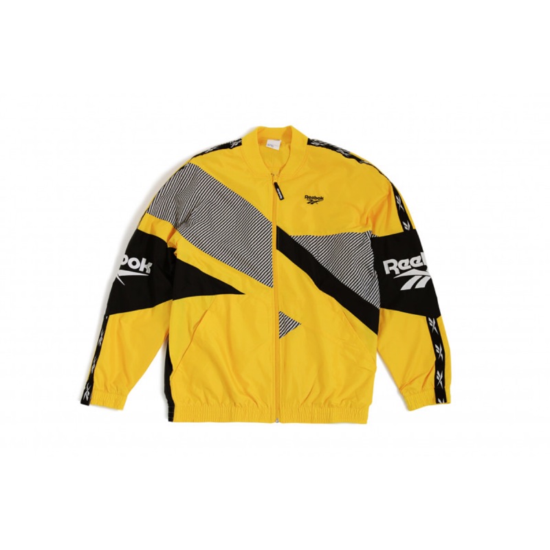 yellow reebok windbreaker