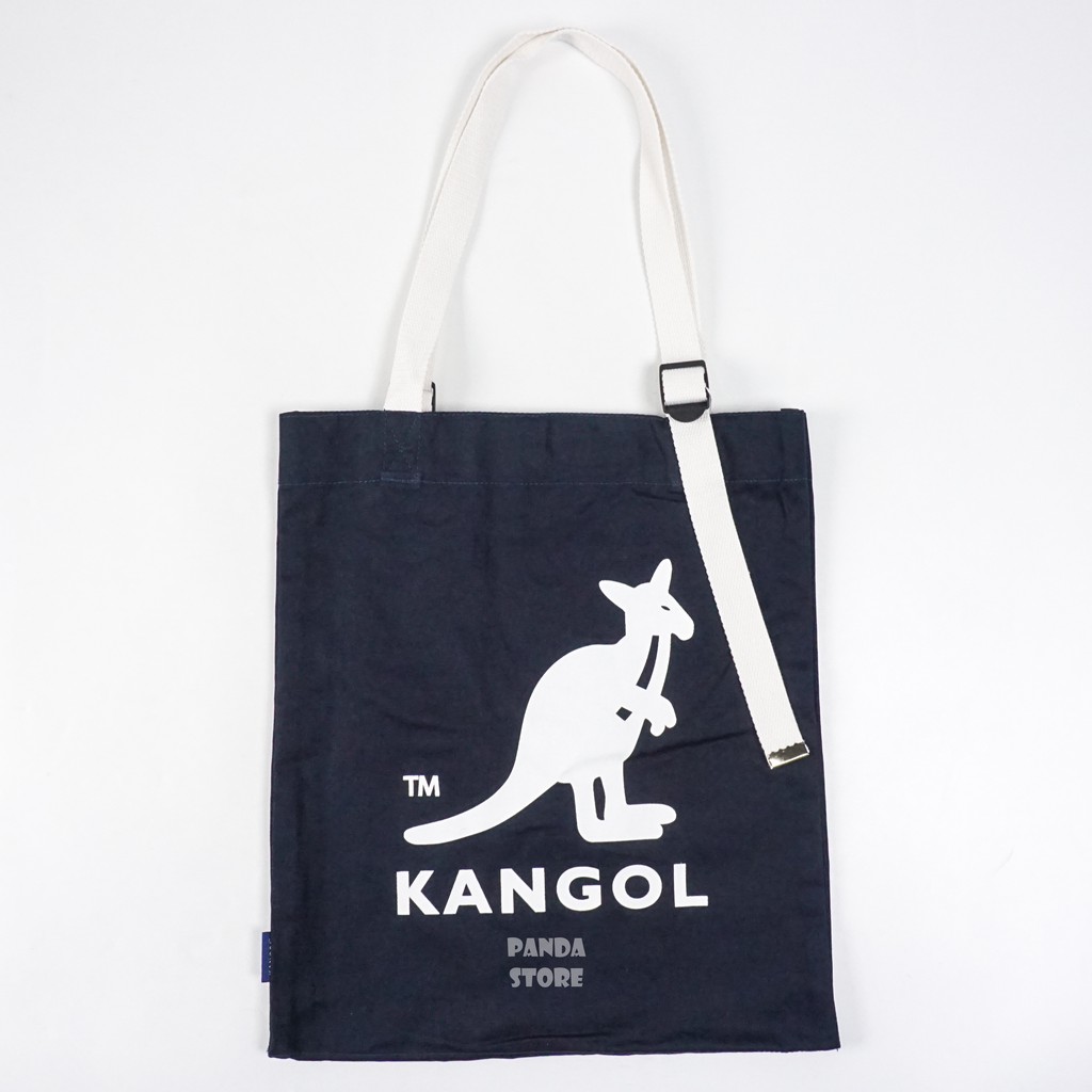 胖達）KANGOL 袋鼠 側背包 托特包 手提袋 6025300880 深藍