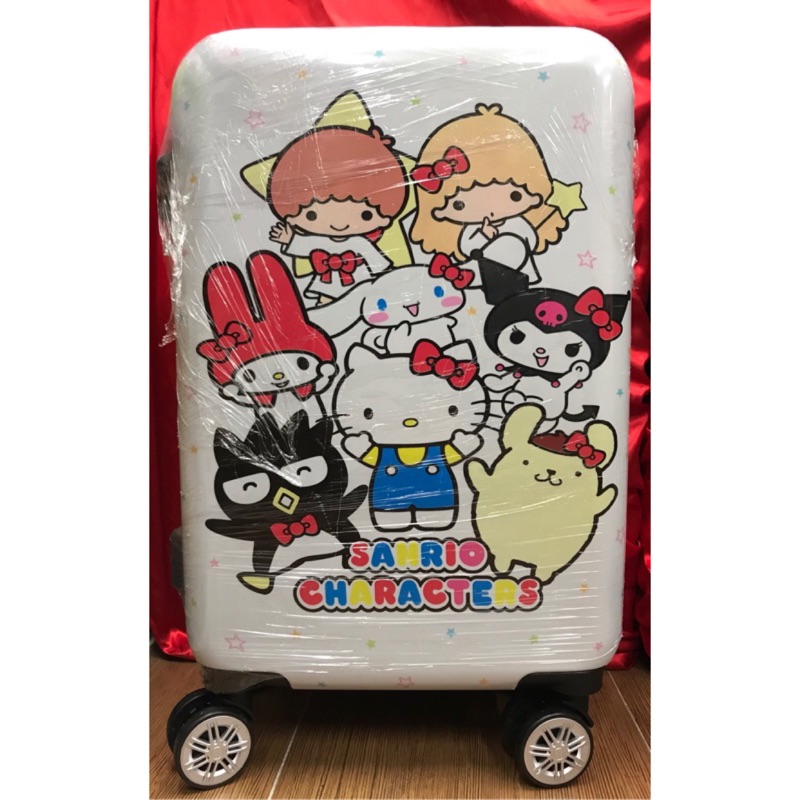 全新 未拆封 Hello kitty 20吋 拉桿 行李箱/旅行包 密碼鎖 360度萬向輪 飛機輪