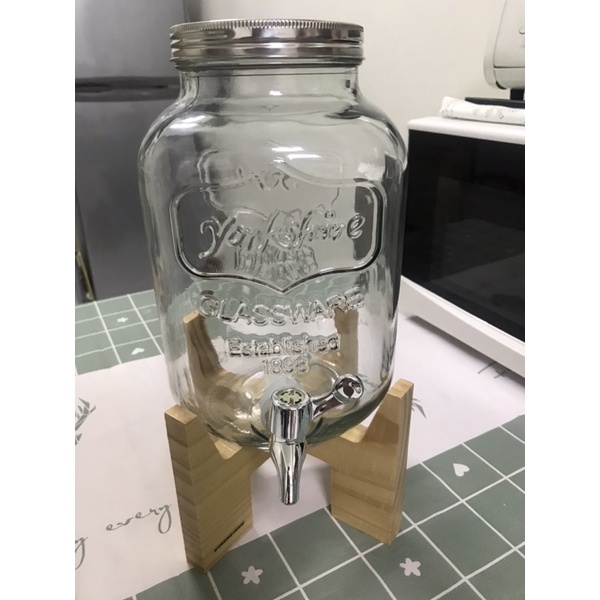 3.5L 飲料桶 [含底座+水龍頭］梅森罐 派對飲料桶 果汁罐 飲料罐 生活工場