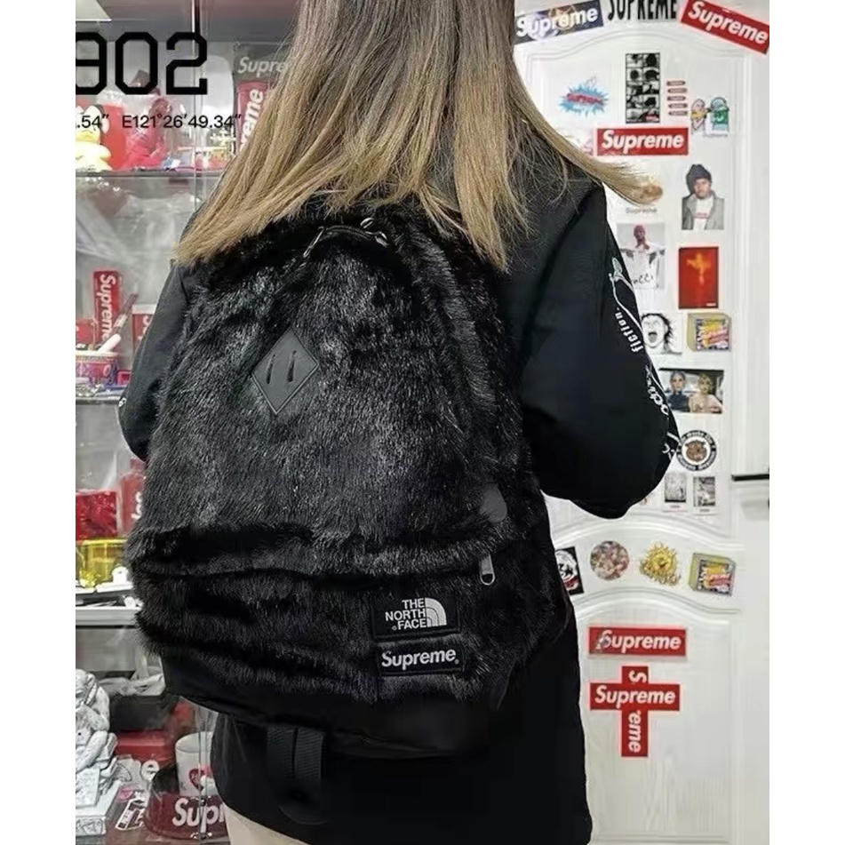 【紐約范特西】現貨 SUPREME FW20 The North Face Faux Fur Backpack 後背包