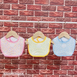 (日本製)日本 純棉 嬰兒 口水巾 圍兜 小碎花口水巾 蜜蜂口水巾