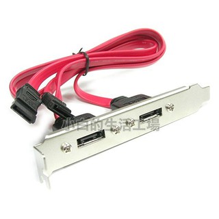小白的生活工場*PCI SATA轉E SATA外接檔板CBL-006*