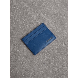 義大利製!全新英國專櫃正品 BURBERRY London 土耳其藍牛皮多功能信用卡/悠遊卡/名片夾 附專櫃防塵套