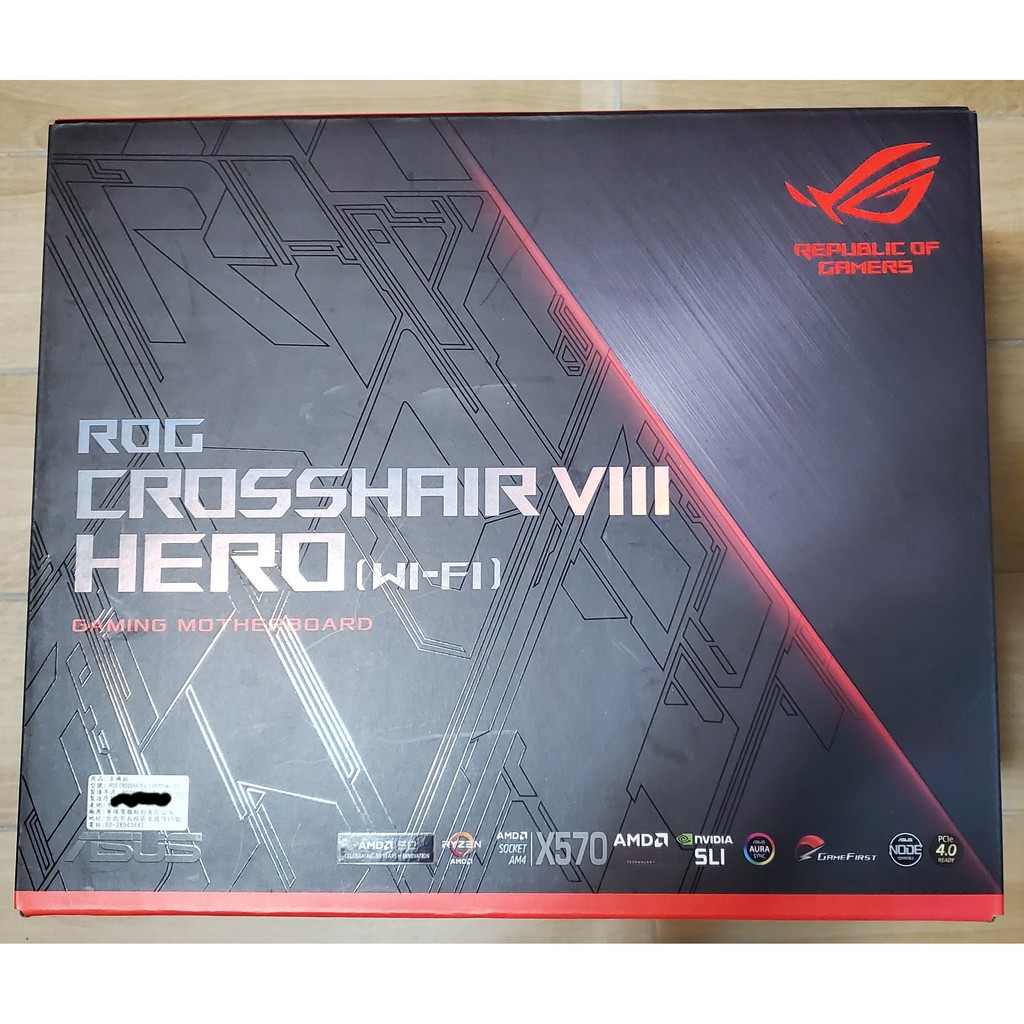 [二手3C]ROG Crosshair VIII Hero (WI-FI) AMD X570 C8H 主機板