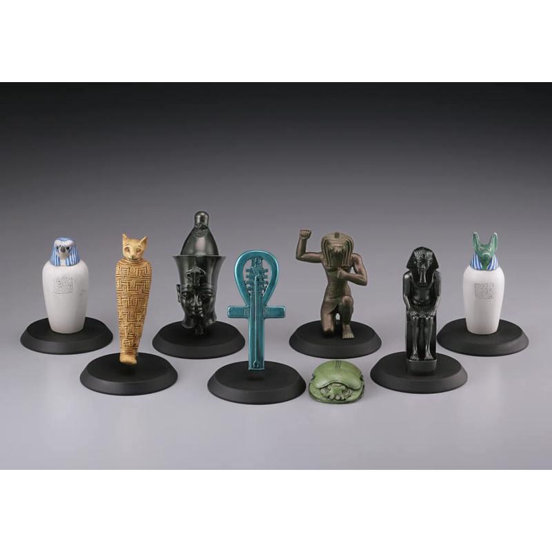 ❤里昂玩具部❤全新現貨 日版 海洋堂 大英博物館 埃及的秘寶 全7種 卡諾卜罈 聖甲蟲 荷魯斯神像
