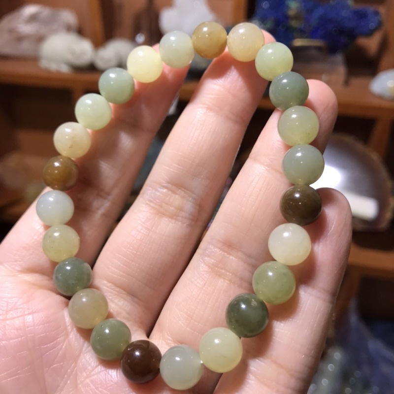 高品質希少 和田玉(帝王紫玉）ブレスレット