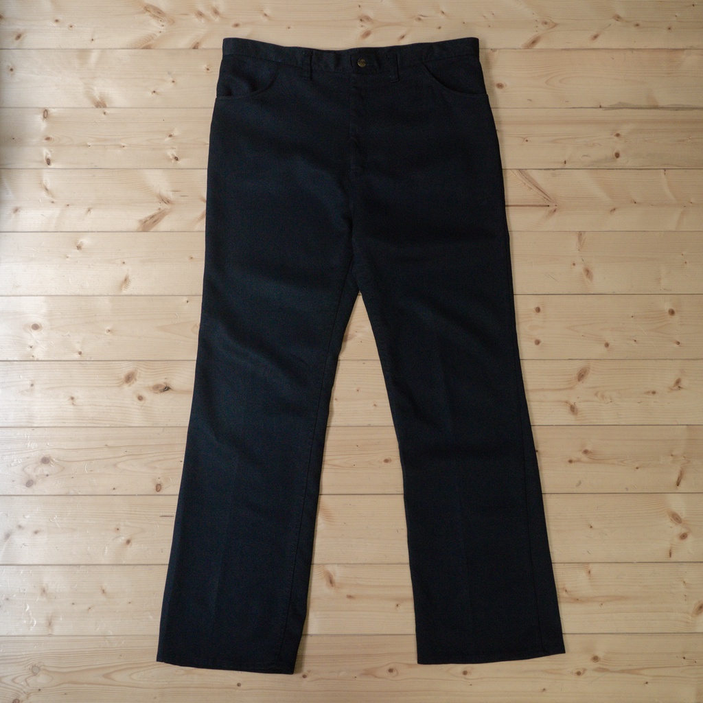 《白木11》 🇺🇸 70s Wrangler 82nv bell slacks 美國製 藍哥 深藍 靴型 喇叭 長褲