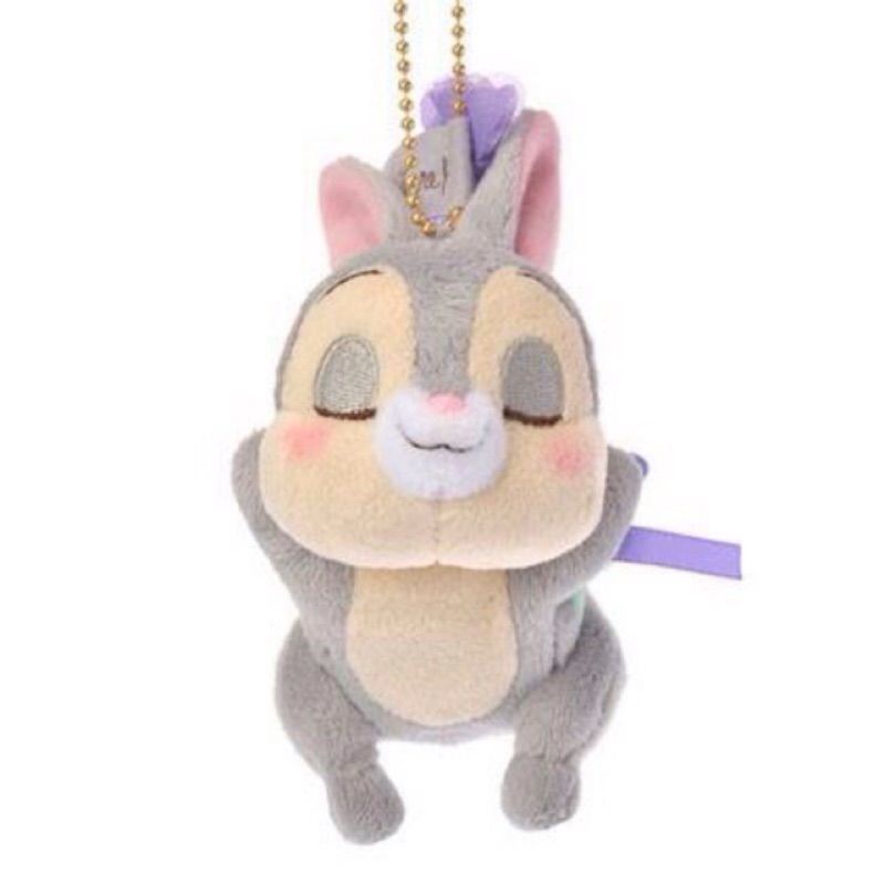 全新 日本迪士尼商店 桑普兔閉眼吊飾 兔兔包包掛飾小玩偶 小鹿斑比邦尼邦妮的朋友 disney 兔子鑰匙圈睡顏趴姿小公仔