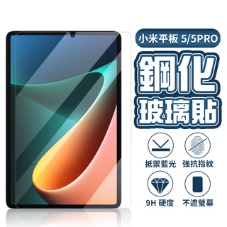 小米平板7 保護貼 玻璃貼 抗藍光 高畫質 適用xiaomi Pad 7 6 5 Pro Redmi Pad SE