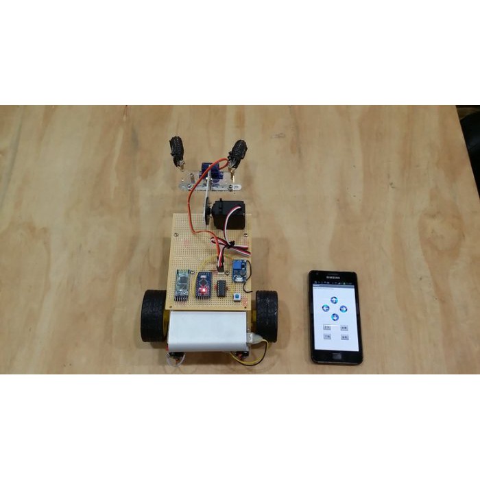 『好人助教』Android專題製作 Arduino專題代做 手機藍芽遙控車+機械手臂 學生專題