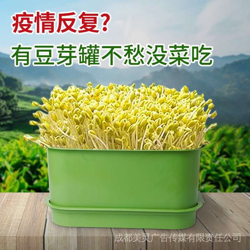 預製菜豆芽機發豆芽神器家用塑膠黃綠豆發豆芽罐育苗盆工廠批發