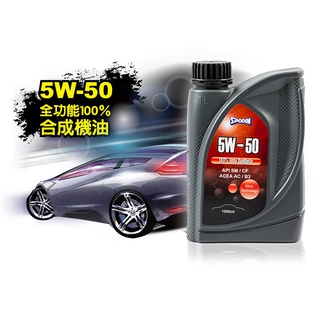 【SPODIN司伯汀】5W50 全合成汽車機油 CP最高原廠出貨 油膜強韌安定 超強抗磨損、降低積碳