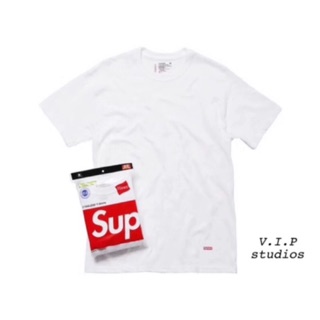 《V.I.P》🇺🇸美製 Supreme Hanes Tagless Tees(3 pack) 短袖T恤 「三件一包」