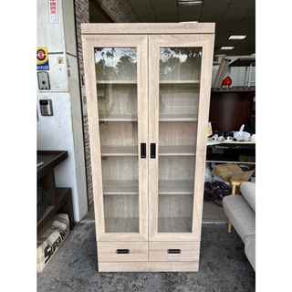 香榭二手傢俱*全新品 康乃馨 梧桐橡木色2.7尺下抽書櫃(全木心板)-書櫥-展示櫃-書架-置物櫃-公仔櫃-玻璃櫃-收納櫃