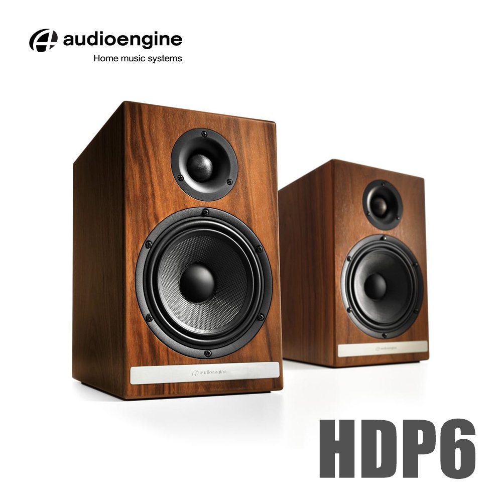 【Audioengine HDP6 被動式喇叭-胡桃木紋款】美國品牌/環繞喇叭/接AV接收器 需自備兩聲道音響擴大機