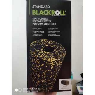 德國原廠 BLACKROLL Standard Roll 黑底黃點點 30cm