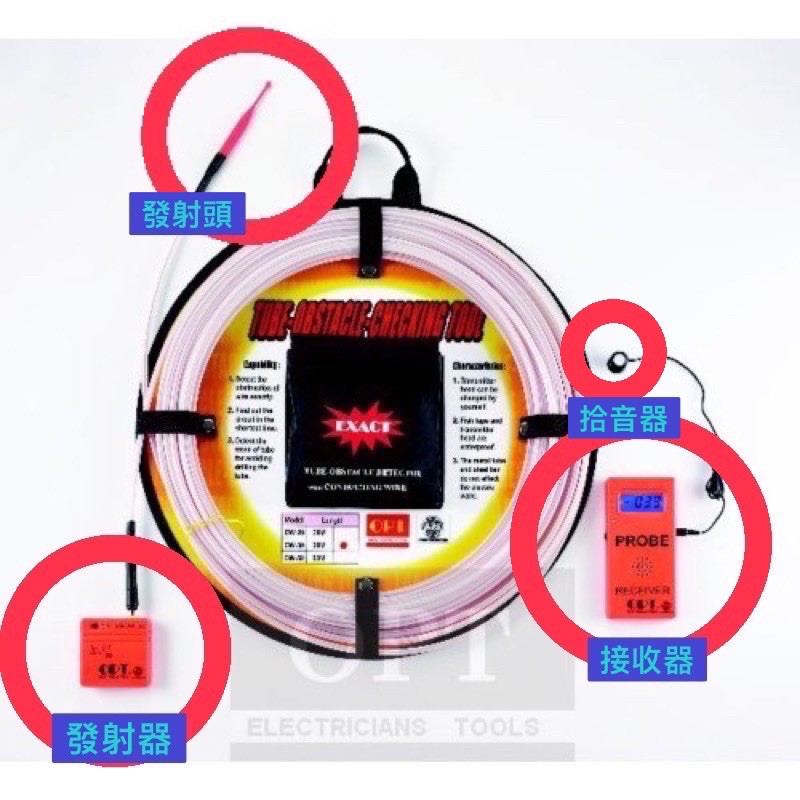 OPT 管路探測器 維修零件 EW-20 EW-30 EW-50《拾音器賣場》