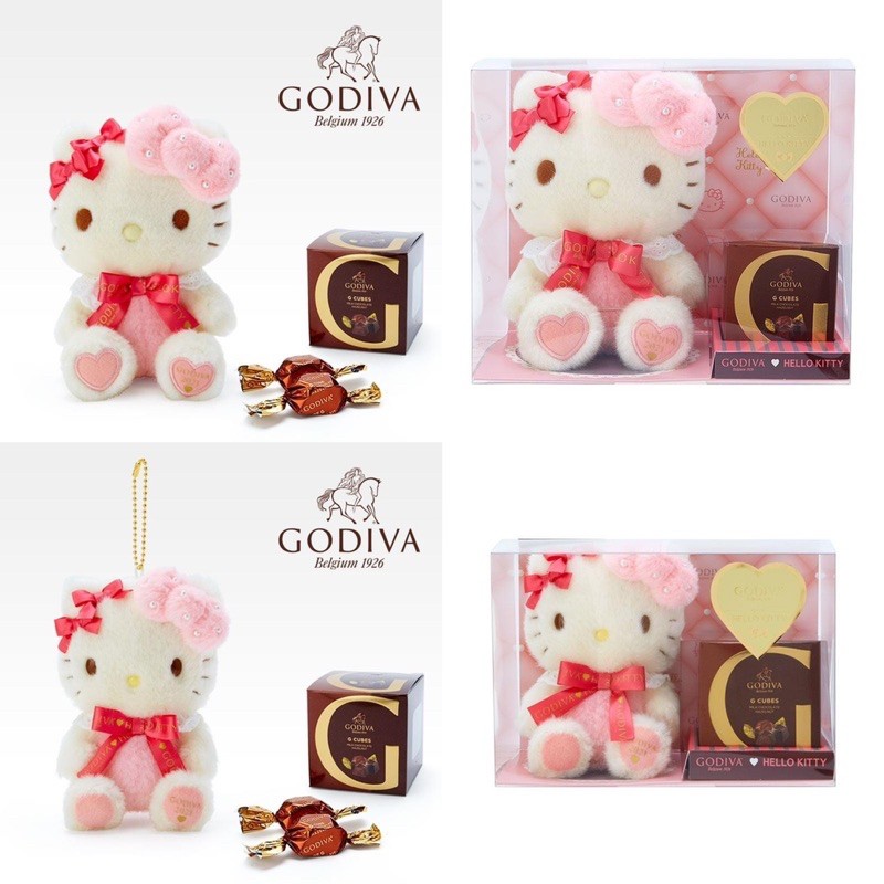 💙C•J購物趣💛 【預購】日本🇯🇵三麗鷗 X godiva知名巧克力凱蒂貓情人節巧克力禮盒