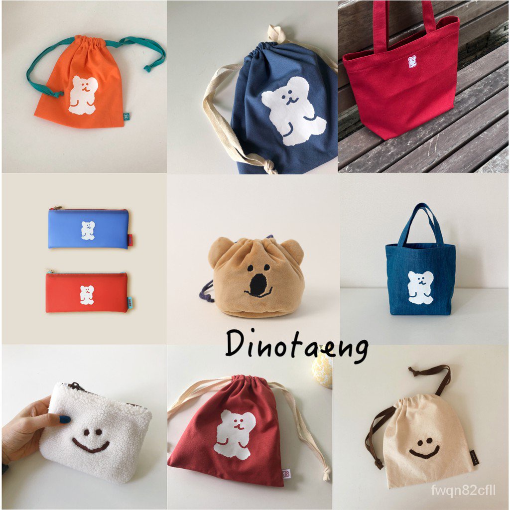FFFF小店『韓國 Dinotaeng』 quokka 矮袋鼠 BOBO 棉花糖 束口袋 手提袋 收納包 BWes