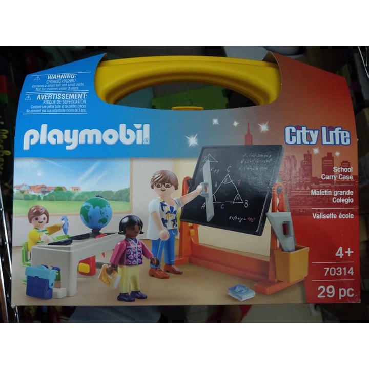 PLAYMOBIL 70314 摩比教室小提盒(黑板地球儀數學老師和小朋友) | 蝦皮購物