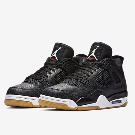 Nike Air Jordan 4 Retro LASER SE BLACK 