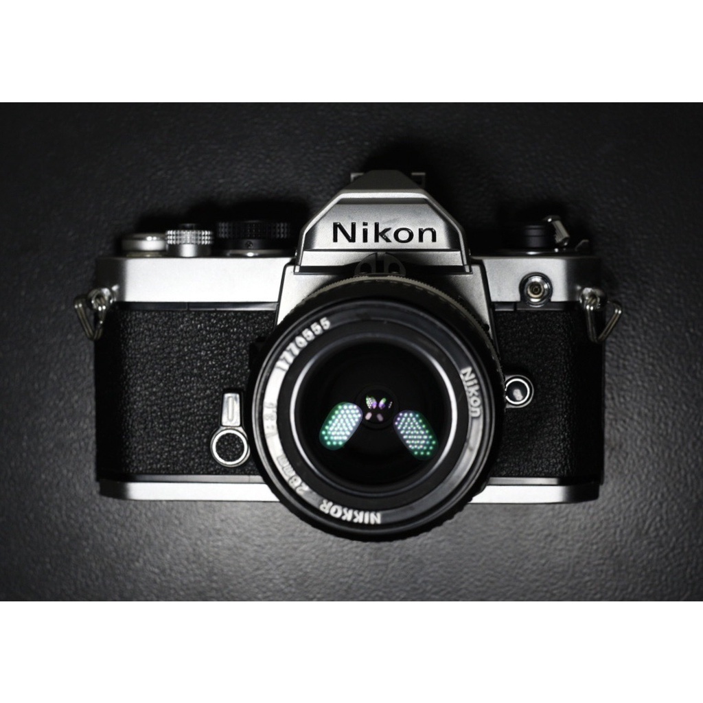 【經典古物】經典相機 NIKON FM 銀 單反＋NIKKOR 28mm f3.5 定焦鏡 底片相機 FE FM2