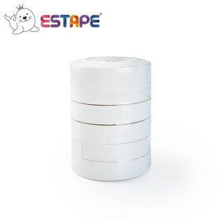 【王佳ESTAPE】棉紙點斷雙面膠帶 6捲 （12mm x 5M.免剪刀.固定.美工.居家.辦公.文具.海報.省時）