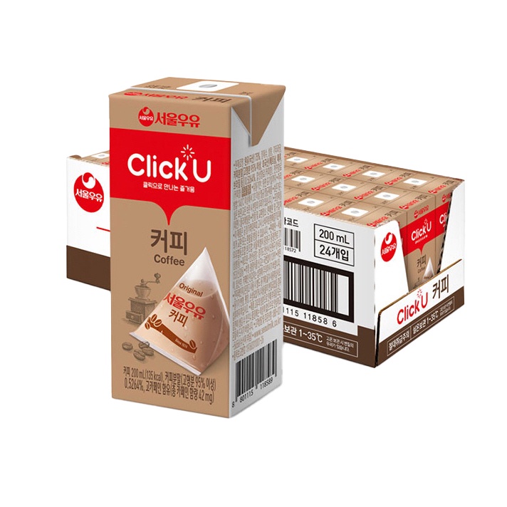 終於捕貨啦！ 要買要快 Seoul Milk 首爾牛奶 Click U咖啡牛奶