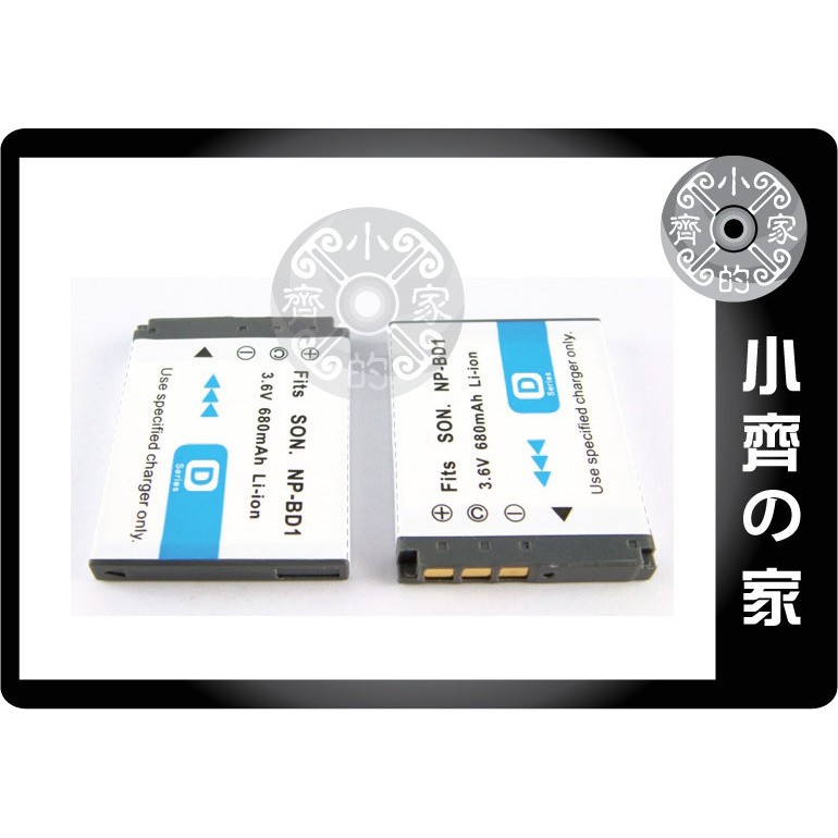 SONY NP-FD1 DSC-T75 T70 T200 DSC-T2 DSC-T300 NP-BD1電池 小齊的家