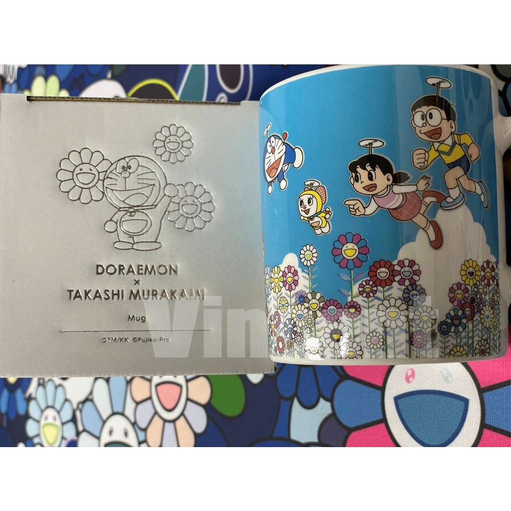 全新現貨 DORAEMON x TAKASHI MURAKAMI MUG 小叮噹 村上隆馬克杯