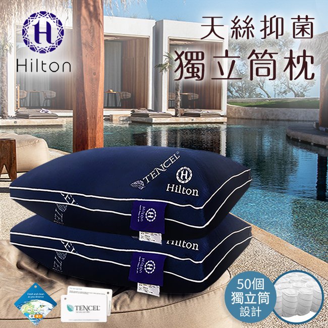Hilton希爾頓 六星級萊賽爾抑菌獨立筒枕(B0114-N)