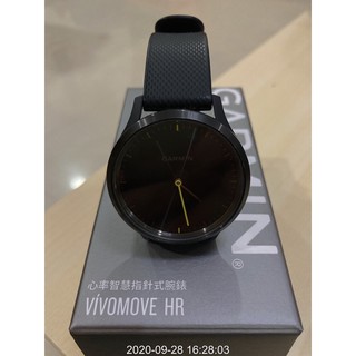 二手GARMIN VIVOMOVE HR 心率智慧指針式腕錶
