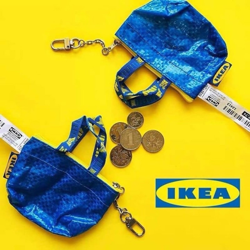 💎ℋ𝒴選物💎 全新品 限量經典款正版IKEA 迷你 購物袋造型 零錢包