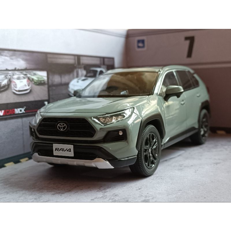 現貨1/30 日本店頭展示用豐田TOYOTA RAV4 ADVENTURE 4WD合金模型車