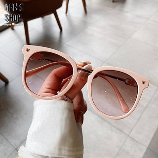 🍒Ann’s Shop🍒四月新款—韓系造型鏡腿圓框墨鏡 平光鏡 太陽眼鏡 韓國 情侶 男女 韓星同款 ins 配件 圓框