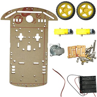 Arduino 機械車 智慧小車底盤 自走車 底盤 帶碼盤測速 尋跡小車 附電池盒 競賽小車 套件