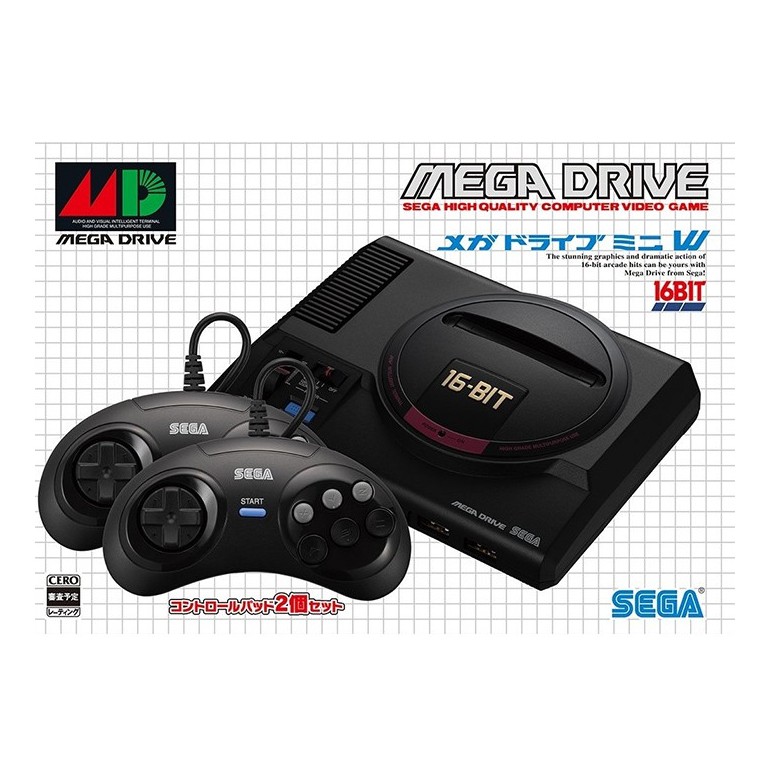 SEGA Mega Drive Mini(迷你MD)W版附2手把 亞洲版 現貨 廠商直送