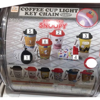 全新日本扭蛋SNOOPY咖啡杯小燈吊飾