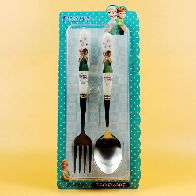 不鏽鋼餐具組 冰雪奇緣餐具組 兒童餐具套裝 湯匙叉子