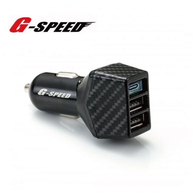G-SPEED 2USB＋TYPEC車用充電器 (PD快充) XR-08